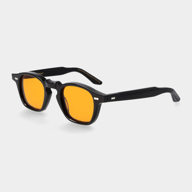 Schwarze Sonnenbrille mit | Gläsern: TBD Eyewear Cord orangefarbenen