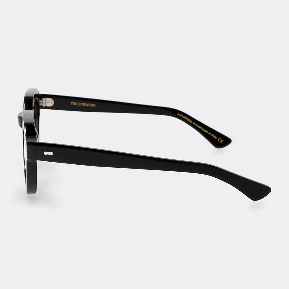 Black sustainable eyeglasses: Juta | TBD Eyewear
