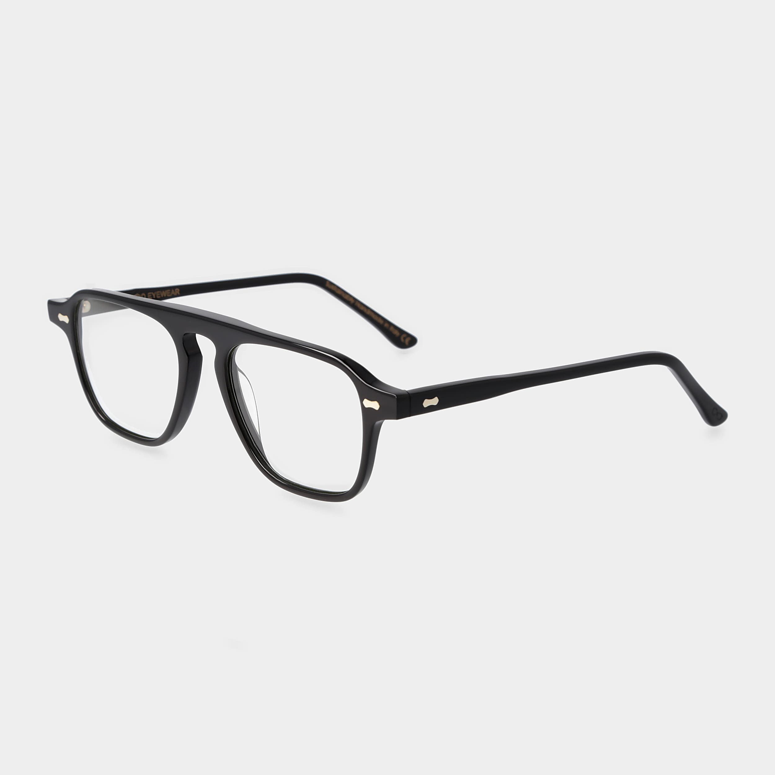 Black aviator sustainable eyeglasses: Panama | TBD Eyewear